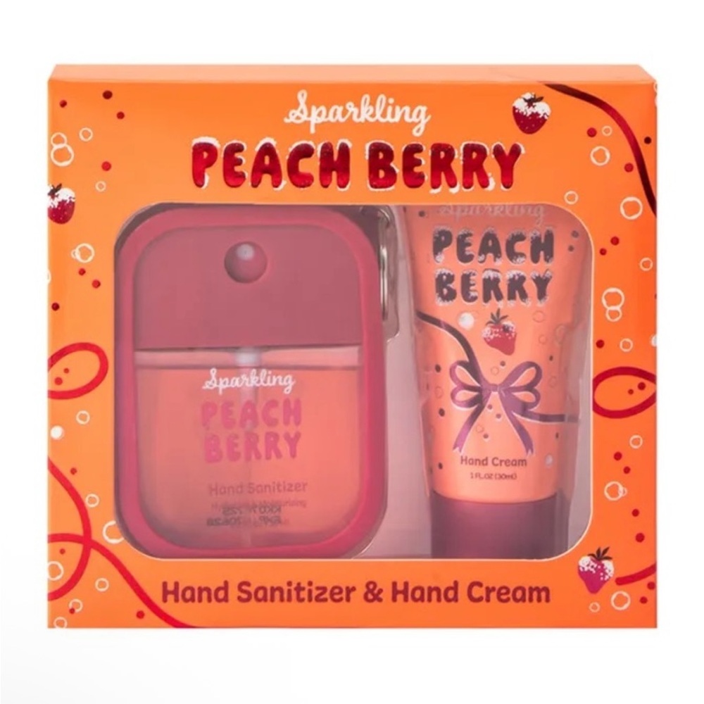 Peach Berry Hand Sanitizer & Hand Cream Set